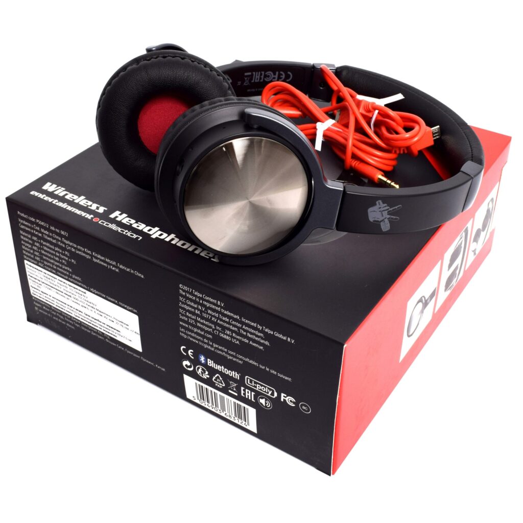 Casti audio Wireless cu microfon Entertainment Hands free autonomie 12 ore negre 7 1024x1024 1