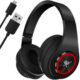 Casti gaming Dunmoon High Tech fara fir, Bluetooth 5.0, sunet clar, RGB backlight, Noise cancelling, microfon ajustabil, negru
