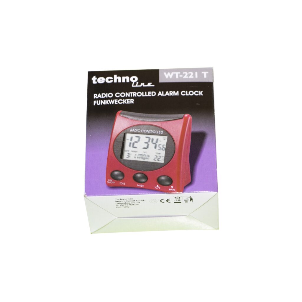 Ceas cu alarma si termometru cu baterii rosu 2 1024x1024 1
