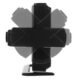 Ceas desteptator, multifunctional, 4 in 1, cu LED, oglinda, negru, 18.5x4x7.5 cm, Izoxis - imagine 2