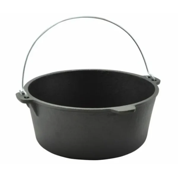 Ceaun fonta, cu maner si capac, 6 L, 30x10 cm, Perfect Home - imagine 6