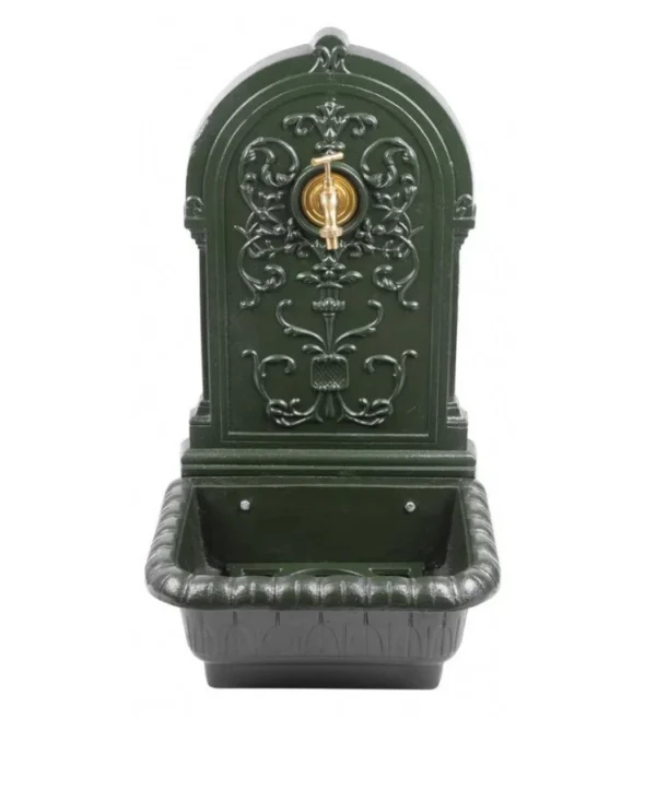 Chiuveta de gradina, fonta, verde, 44x36x76 cm - imagine 2
