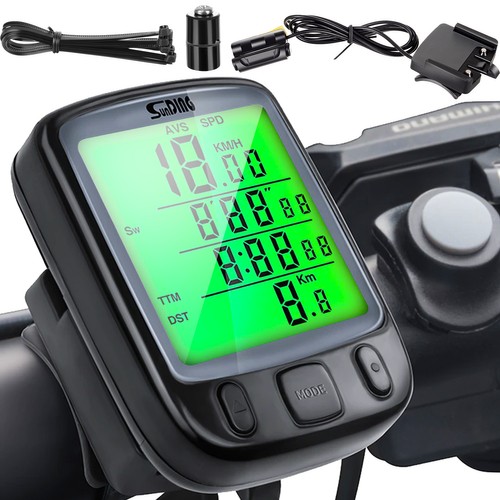 Ciclocomputer digital computer bicicleta 22 functii vitezometru contor distante timer afisaj LCD 2