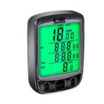 Ciclocomputer digital, computer bicicleta, 22 functii, vitezometru, contor distante, timer, afisaj LCD