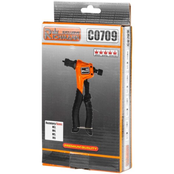 Cleste nituri tip piulita, M3, M4, M5, M6, 195 mm, Richmann Exclusive - imagine 2