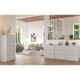 Comoda, placa laminata, 6 sertare, alb, 120x40x77 cm - imagine 5