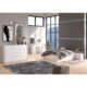 Comoda, placa laminata, 6 sertare, alb, 120x40x77 cm - imagine 3