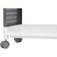 Comoda/raft plastic, MagicHome, pe roti, 5 polite, gri si alb, max 25 kg, 49x29x97 cm - imagine 4