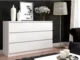Comoda, placa laminata, 6 sertare, alb, 120x40x77 cm - imagine 8