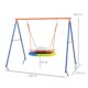 Complex de joaca, leagan tip cuib de barza, multicolor, 196x172x180 cm - imagine 9