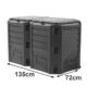 Compostor de gradina, 2 module, Module Compogreen, 800 L, negru, 135x71.9x82.6 cm, Prosperplast - imagine 2