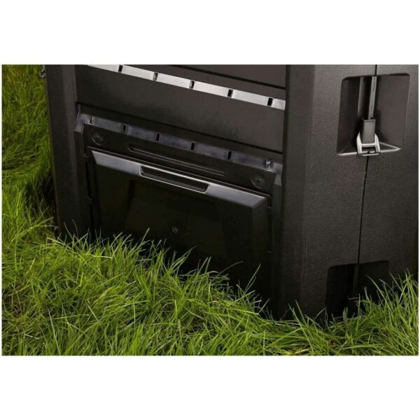 Compostor de gradina, 3 module, Module Compogreen, 1200 L,  negru, 198x71.9x82.6 cm, Prosperplast - imagine 4