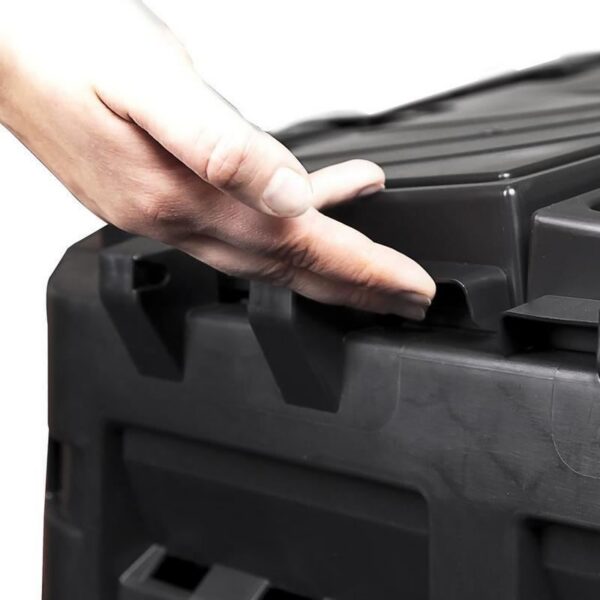 Compostor de gradina, 480 L, negru - imagine 7
