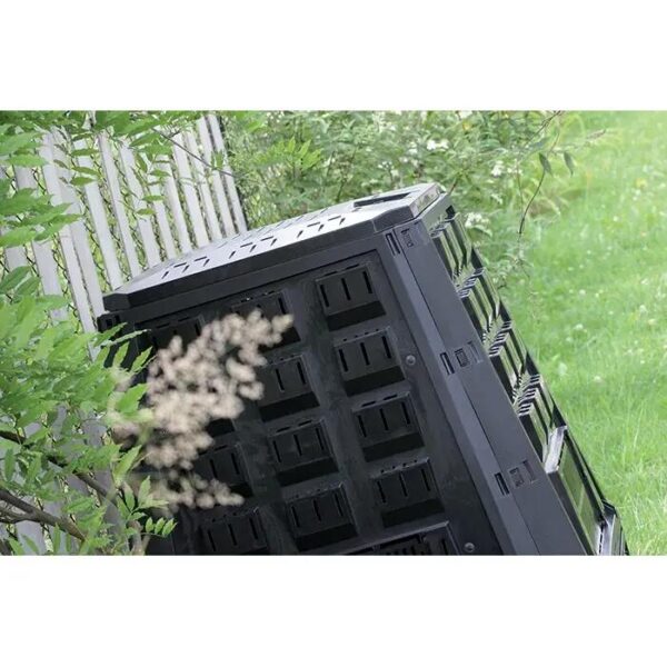 Compostor de gradina, 850 L, negru, Evogreen - imagine 4