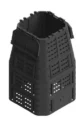 Compostor de gradina, 1000 L, negru - imagine 3