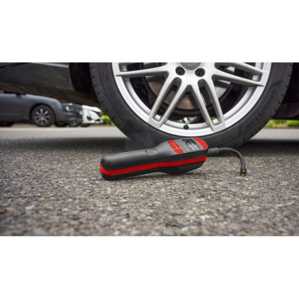Compresor aer auto, Strend Pro, 150 PSI, 10 bar, USB-C, cu lumina LED, husa - imagine 2