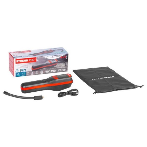 Compresor aer auto, Strend Pro, 150 PSI, 10 bar, USB-C, cu lumina LED, husa - imagine 11