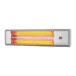 Convector electric de perete, 3 trepte de putere, 1200 W, argintiu