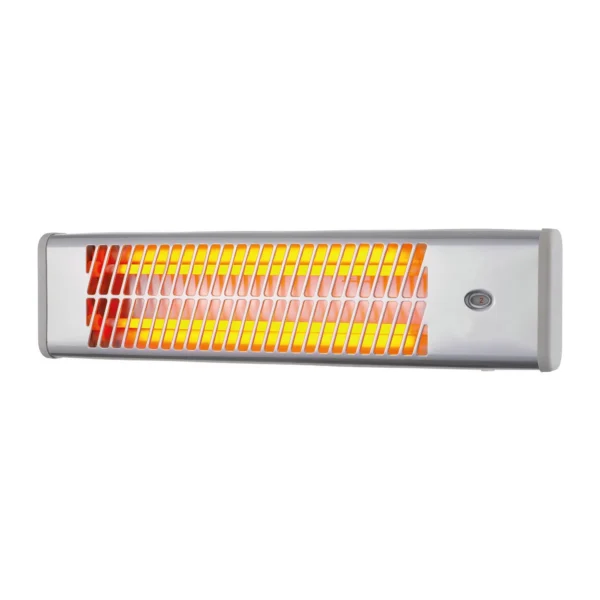 Convector electric de perete, 3 trepte de putere, 1200 W, argintiu - imagine 1