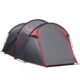Cort camping, 2 persoane, impermeabil, cu vestibul, gri, 426x206x154 cm - imagine 2