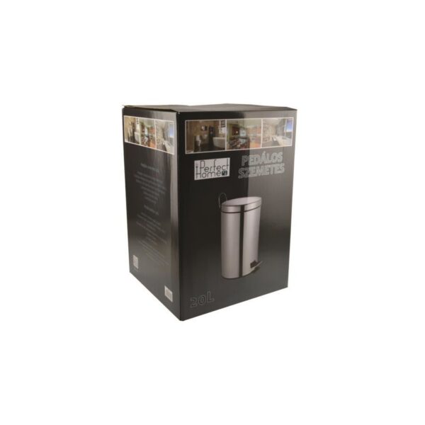 Cos de gunoi cu pedala, inox, 20 L, Perfect Home  - imagine 4