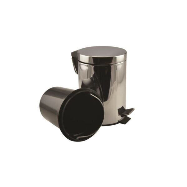 Cos de gunoi cu pedala, inox, 20 L, Perfect Home  - imagine 2