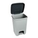 Cos de gunoi cu pedala, plastic, gri, 20 L, 30.3x29.4x42.8 cm, Curver - imagine 3