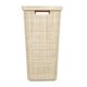 Cos rufe, Curver, 2 manere, capac, bej, 58 L, 43x34x60 cm - imagine 2
