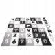 Covor spuma ptr copii, EVA gri cu negru, model alfabet si numere, 172x172x1cm, Springos - imagine 5