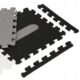 Covor spuma ptr copii, EVA gri cu negru, model alfabet si numere, 172x172x1cm, Springos - imagine 7