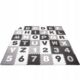 Covor spuma ptr copii, EVA gri cu negru, model alfabet si numere, 172x172x1cm, Springos - imagine 9