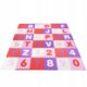 Covor spuma ptr copii, EVA roz cu mov, model alfabet si numere, 172x172x1cm, Springos - imagine 7
