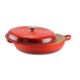 Cratita cu capac, fonta emailata, rosie, 2.5 L, Perfect Home - imagine 6