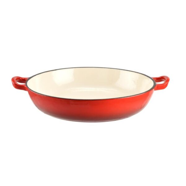 Cratita cu capac, fonta emailata, rosie, 2.5 L, Perfect Home - imagine 5