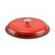 Cratita cu capac, fonta emailata, rosie, 2.5 L, Perfect Home - imagine 4