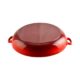 Cratita cu capac, fonta emailata, rosie, 5 L, Perfect Home - imagine 2