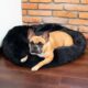 Culcus moale, pentru caine/pisica, negru, 50 cm - imagine 6