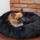 Culcus moale, pentru caine/pisica, negru, 50 cm - imagine 7