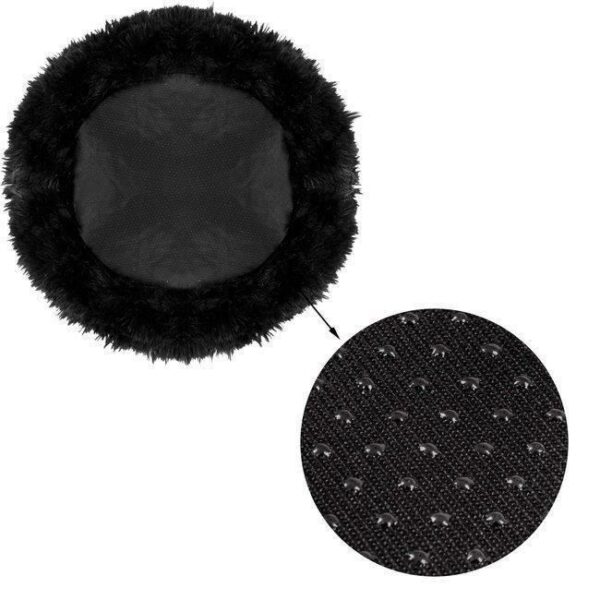 Culcus moale, pentru caine/pisica, negru, 50 cm - imagine 15