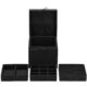 Cutie pentru bijuterii, catifea, negru, 12x12x12 cm, Springos - imagine 27