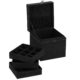 Cutie pentru bijuterii, catifea, negru, 12x12x12 cm, Springos - imagine 26