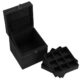 Cutie pentru bijuterii, catifea, negru, 12x12x12 cm, Springos - imagine 23
