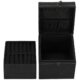 Cutie pentru bijuterii, catifea, negru, 12x12x12 cm, Springos - imagine 22