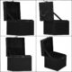 Cutie pentru bijuterii, catifea, negru, 12x12x12 cm, Springos - imagine 19