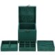Cutie pentru bijuterii, catifea, verde, 12x12x12 cm, Springos - imagine 31