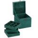 Cutie pentru bijuterii, catifea, verde, 12x12x12 cm, Springos - imagine 30