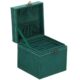 Cutie pentru bijuterii, catifea, verde, 12x12x12 cm, Springos - imagine 19