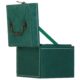 Cutie pentru bijuterii, catifea, verde, 12x12x12 cm, Springos - imagine 12