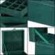 Cutie pentru bijuterii, catifea, verde, 12x12x12 cm, Springos - imagine 10