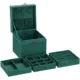 Cutie pentru bijuterii, catifea, verde, 12x12x12 cm, Springos - imagine 33